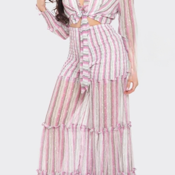 ✨ NWT Plus Size 2X Stripe 2-Piece Set by Banjul 💕 2X Plus Size - Picture 5 of 5